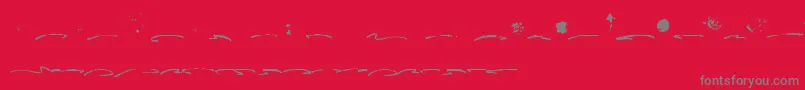 Fusterd Bonus Font – Gray Fonts on Red Background