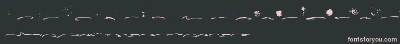 Fusterd Bonus Font – Pink Fonts on Black Background