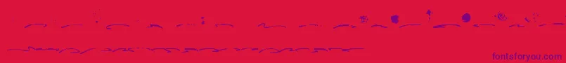 Fusterd Bonus-Schriftart – Violette Schriften auf rotem Hintergrund