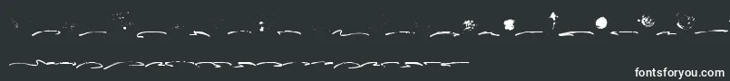 Fusterd Bonus Font – White Fonts on Black Background