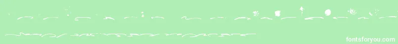Fusterd Bonus Font – White Fonts on Green Background