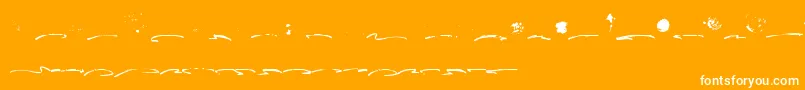 Fusterd Bonus Font – White Fonts on Orange Background