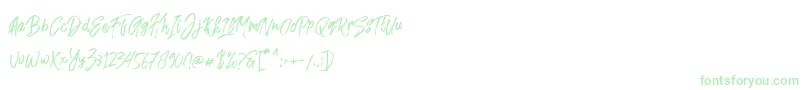 Fusterd Brush-Schriftart – Grüne Schriften