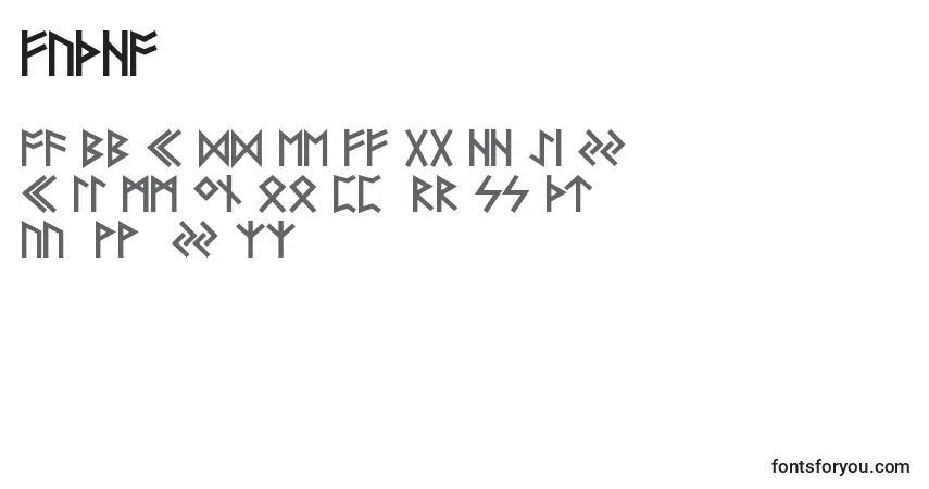 A fonte FUTHA    (127469) – alfabeto, números, caracteres especiais