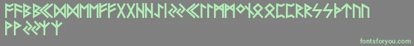 FUTHA    Font – Green Fonts on Gray Background