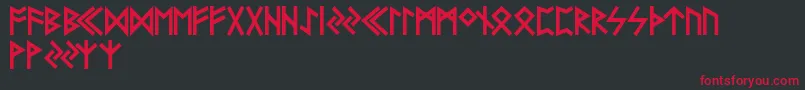 FUTHA    Font – Red Fonts on Black Background