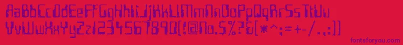 FUTUI    Font – Purple Fonts on Red Background