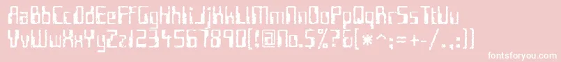 FUTUI    Font – White Fonts on Pink Background