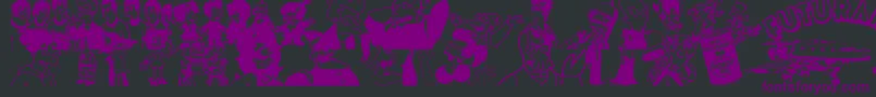Futurama Hypnotoad Font – Purple Fonts on Black Background