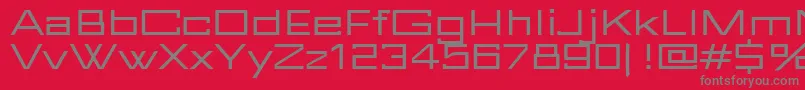 Шрифт FuturBlock Regular – серые шрифты на красном фоне