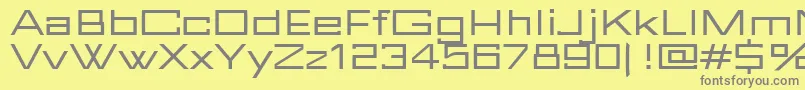 fuente FuturBlock Regular – Fuentes Grises Sobre Fondo Amarillo