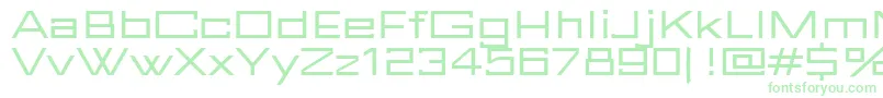 FuturBlock Regular Font – Green Fonts on White Background