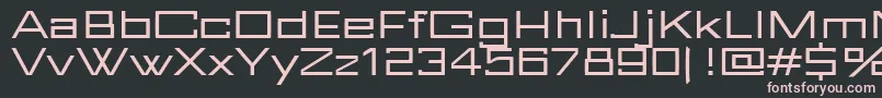 FuturBlock Regular Font – Pink Fonts on Black Background