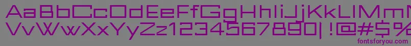 FuturBlock Regular Font – Purple Fonts on Gray Background