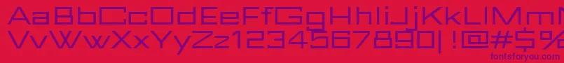 FuturBlock Regular-Schriftart – Violette Schriften auf rotem Hintergrund