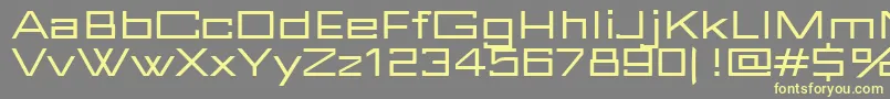 FuturBlock Regular Font – Yellow Fonts on Gray Background