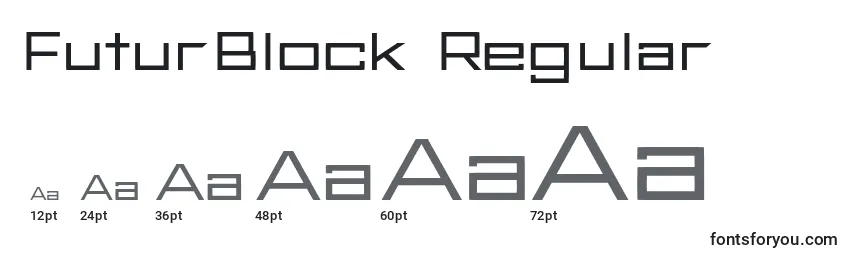 FuturBlock Regular Font Sizes