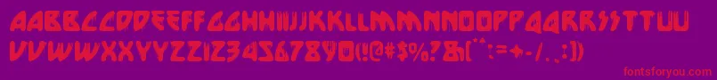 Future Blood Font – Red Fonts on Purple Background