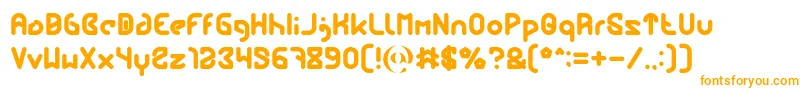 FUTURE Bold-Schriftart – Orangefarbene Schriften