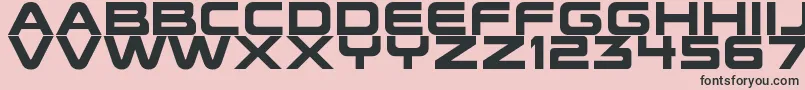 Future Earth v2 Font – Black Fonts on Pink Background