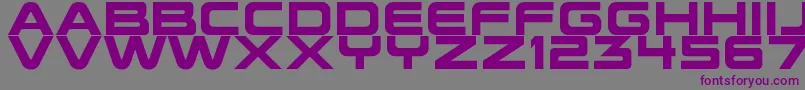 Future Earth v2 Font – Purple Fonts on Gray Background
