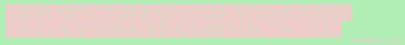 FUTURE Hollow Inverse Font – Pink Fonts on Green Background