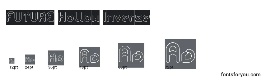 FUTURE Hollow Inverse Font Sizes