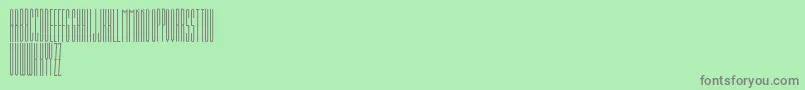 Damier Font – Gray Fonts on Green Background