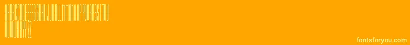 Damier Font – Yellow Fonts on Orange Background