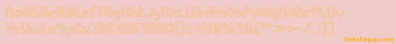fuente FUTURE Hollow – Fuentes Naranjas Sobre Fondo Rosa