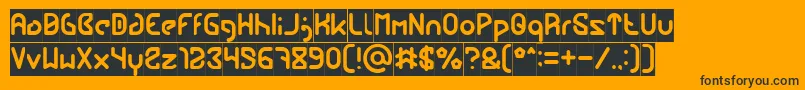 FUTURE Inverse Font – Black Fonts on Orange Background