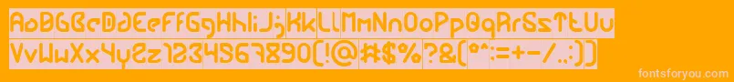 FUTURE Inverse Font – Pink Fonts on Orange Background