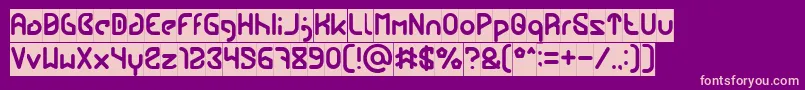 FUTURE Inverse Font – Pink Fonts on Purple Background