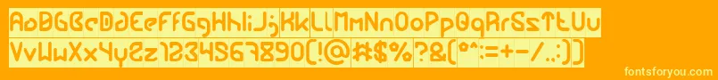 FUTURE Inverse Font – Yellow Fonts on Orange Background