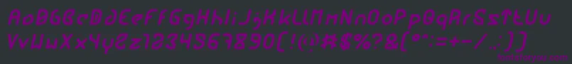 FUTURE Italic Font – Purple Fonts on Black Background