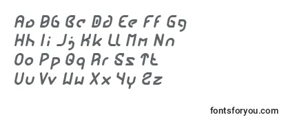 Schriftart FUTURE Italic