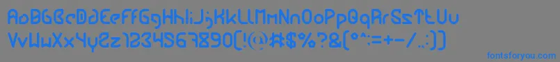 FUTURE Light Font – Blue Fonts on Gray Background
