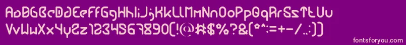 FUTURE Light Font – Pink Fonts on Purple Background