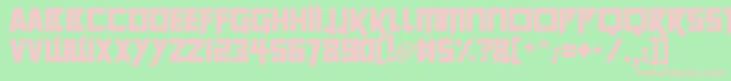 Future Worlds Font – Pink Fonts on Green Background