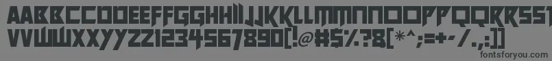 Future Worlds Font – Black Fonts on Gray Background