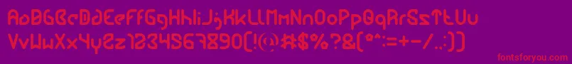 Future Font – Red Fonts on Purple Background