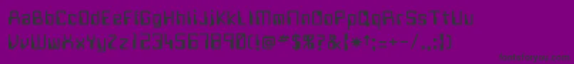 FUTURE-Schriftart – Schwarze Schriften auf violettem Hintergrund