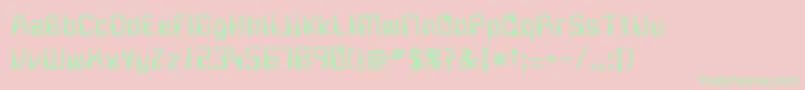 FUTURE Font – Green Fonts on Pink Background