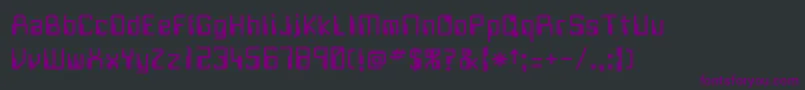 フォントFUTURE – 黒い背景に紫のフォント