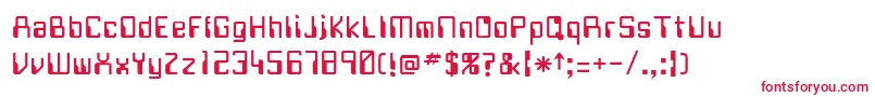 FUTURE Font – Red Fonts on White Background