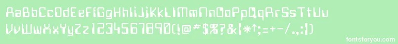 FUTURE Font – White Fonts on Green Background