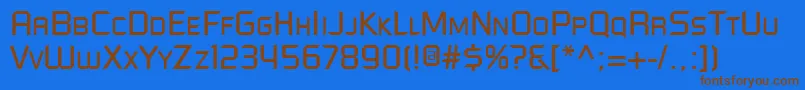 Шрифт Futured – коричневые шрифты на синем фоне