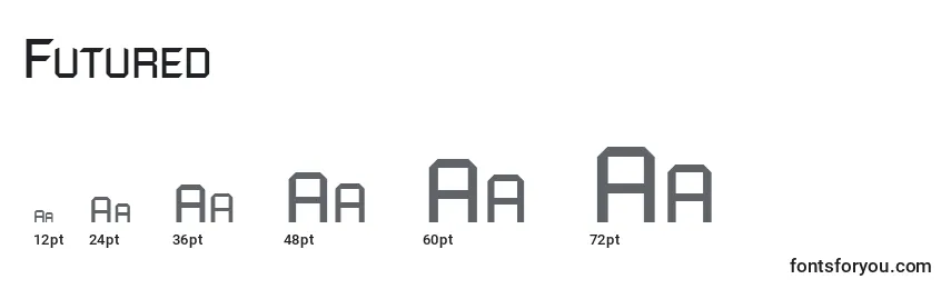 Futured (127492) Font Sizes