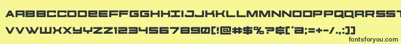 futureforces Font – Black Fonts on Yellow Background
