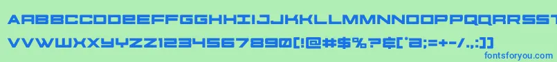 futureforces Font – Blue Fonts on Green Background